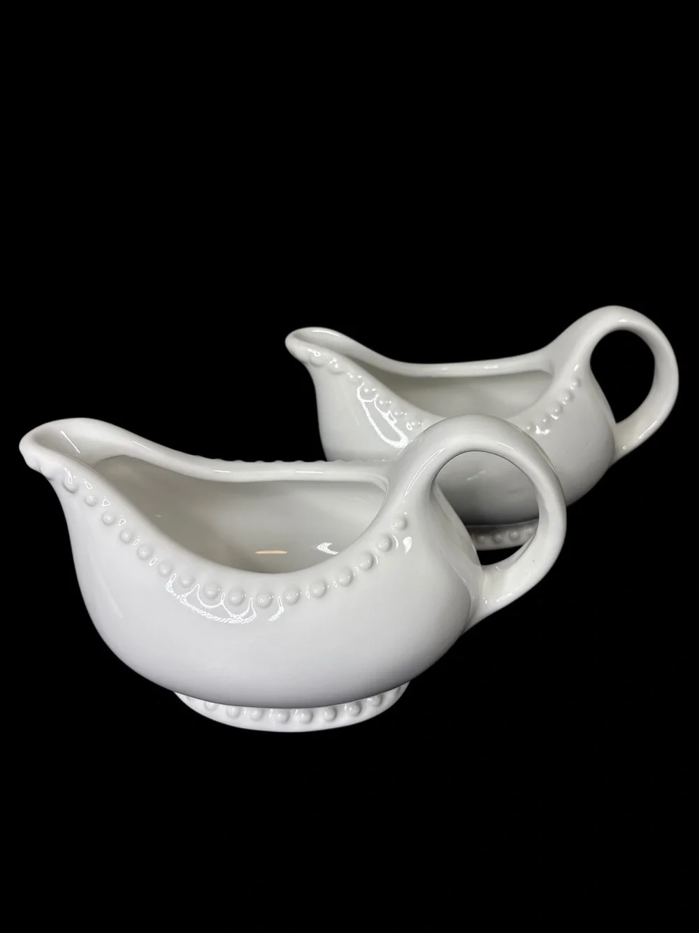 New Tabletops Gallery 2-piece Beaded Gravy Boat Set 16oz